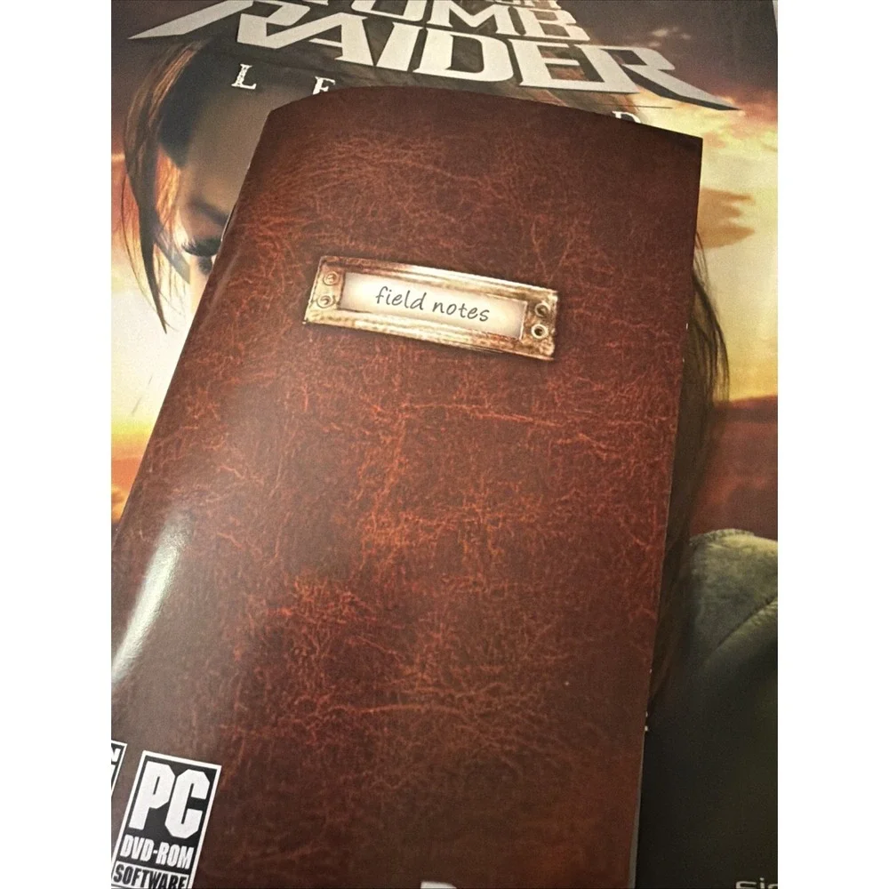 Lara Croft Tomb Raider Legends PC DVD ROM & Complete Guide Field Notes Game VTG